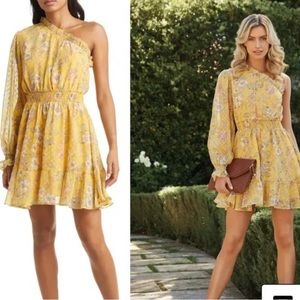 VICI Floral Print One-Shoulder Dress *WORN ONCE*